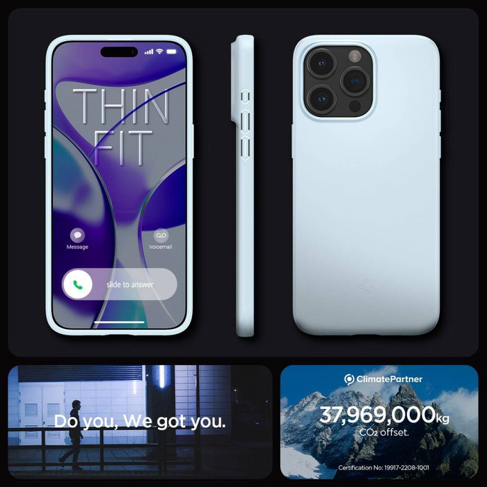 Etui Spigen Thin Fit iPhone 15 Pro Mute Blue