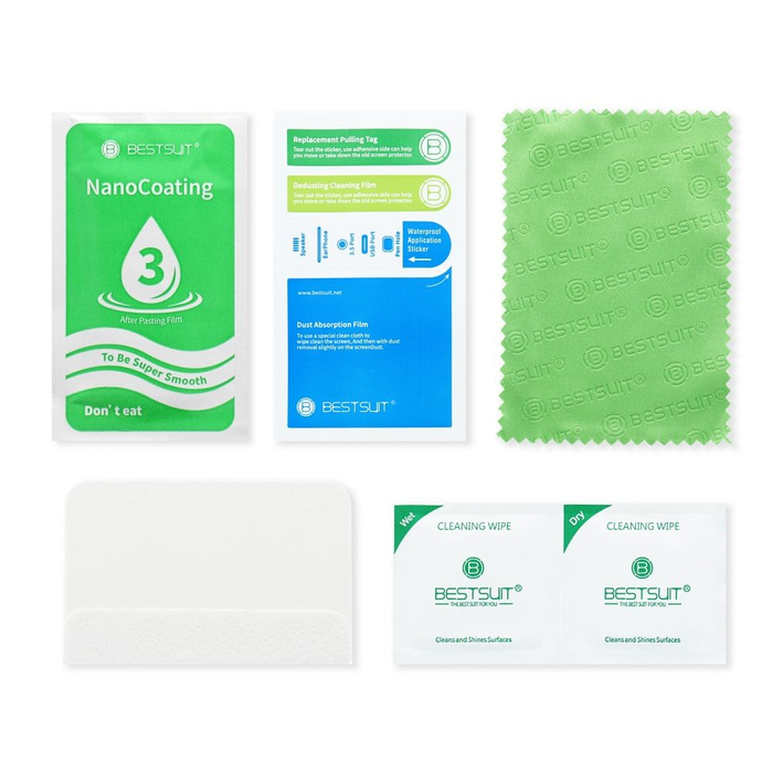 Szkło hybrydowe Bestsuit Flexible 5D Full Glue do Xiaomi Redmi Note 14 Pro+ czarny (Hot Bending)