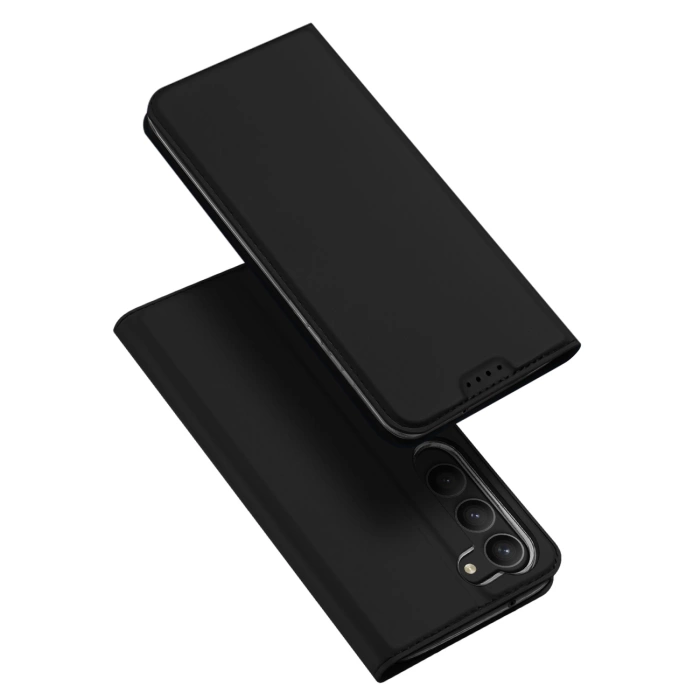 Etui Dux Ducis Skin Pro Samsung Galaxy S23+ pokrowiec z klapką portfel na kartę podstawka czarne