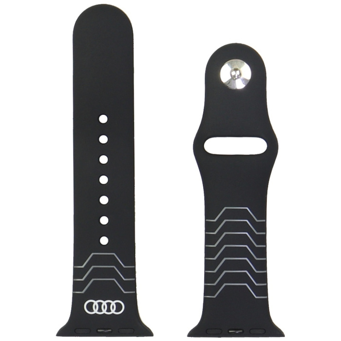 Pasek Audi Geometric Pattern Silicone Watch Strap do Apple Watch 40/41/42mm czarny