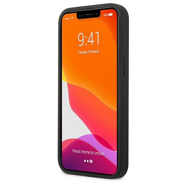 Etui BMW Apple iPhone 13 Mini Leather Curve Perforate Czerwony Hardcase