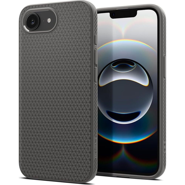 ETUI SPIGEN IPHONE 16E LIQUID AIR MARBLE GRAY