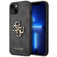 Etui GUESS Apple iPhone 14 4G Big Metal Logo Szary Hardcase