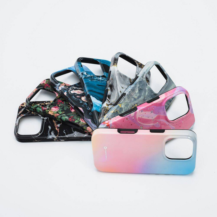 Etui na iPhone 16 PRO Forcell F-Protect Mirage zgodny z MagSafe Military Drop-Test pinky blue