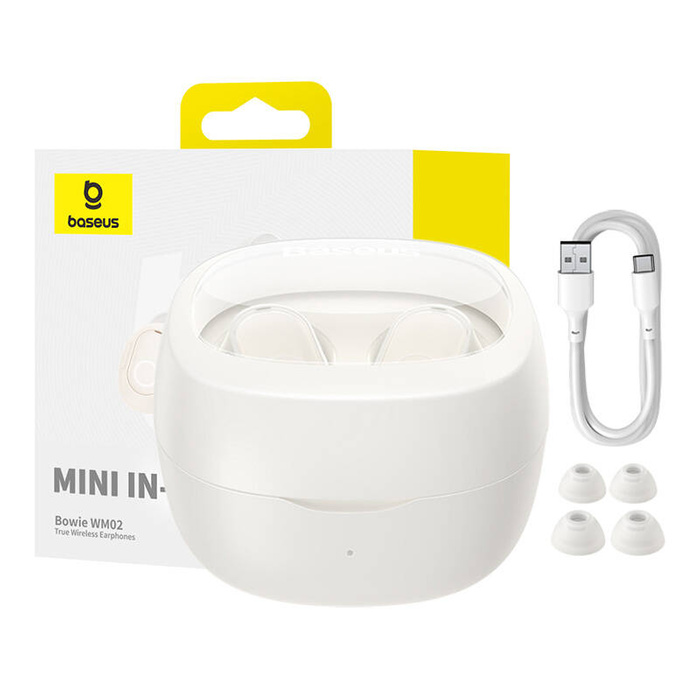 Słuchawki TWS Baseus Bowie WM02 (białe) OS