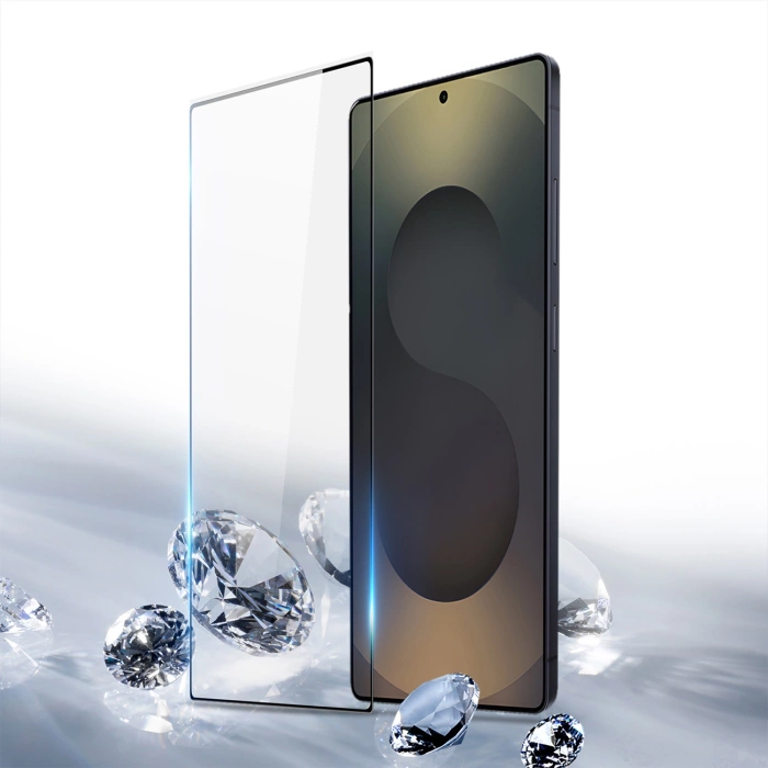 Szkło prywatyzujące Dux Ducis hartowane na Samsung S25 Ultra - z czarną ramką