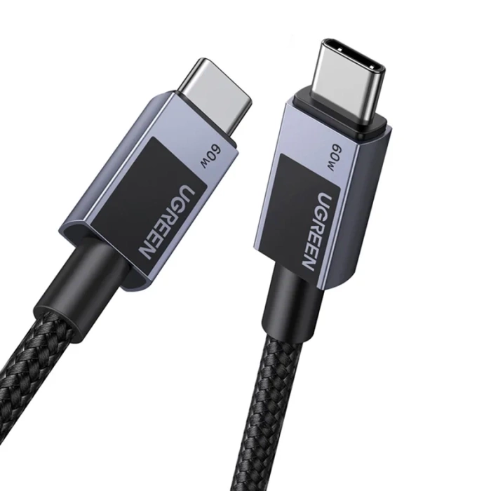 Kabel USB-C do USB-C Ugreen L524 PD 3A 1m (szary)