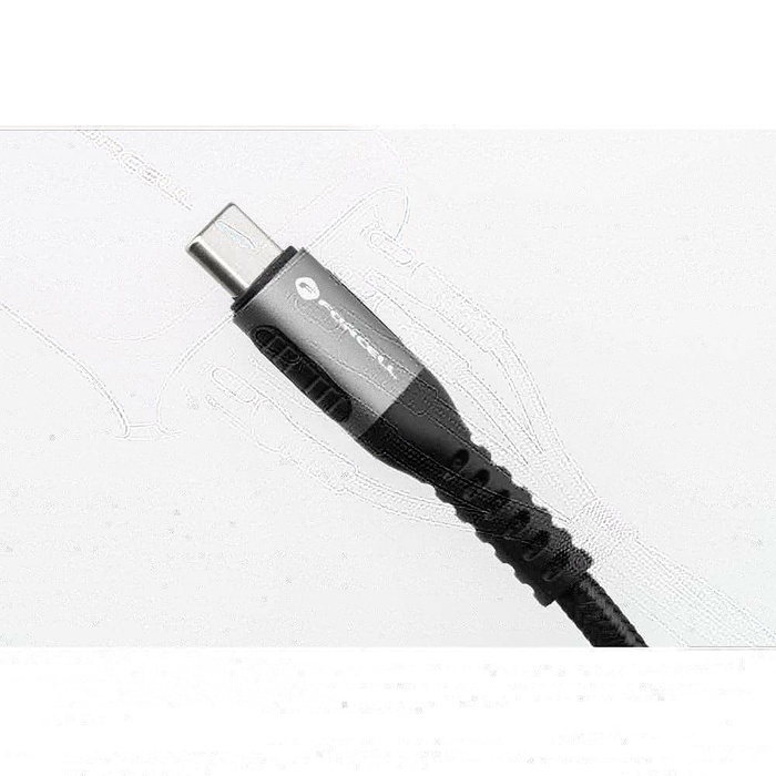 Kabel USB C do USB C Forcell F-Energy QC4.0 PD 5A 100W Cafule 1,2 m C260 czarny
