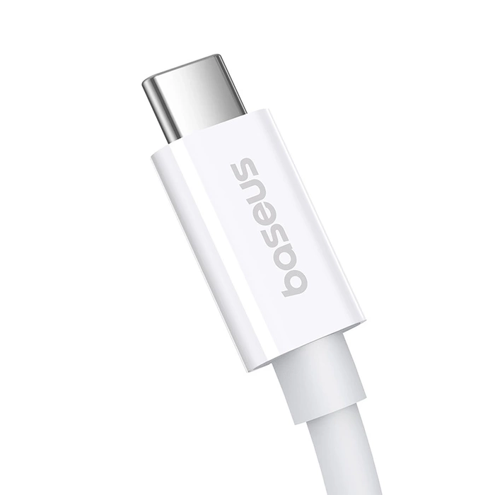 Kabel Baseus CB000068 USB-C - USB-C 240W PD 8K 60Hz 1m - biały