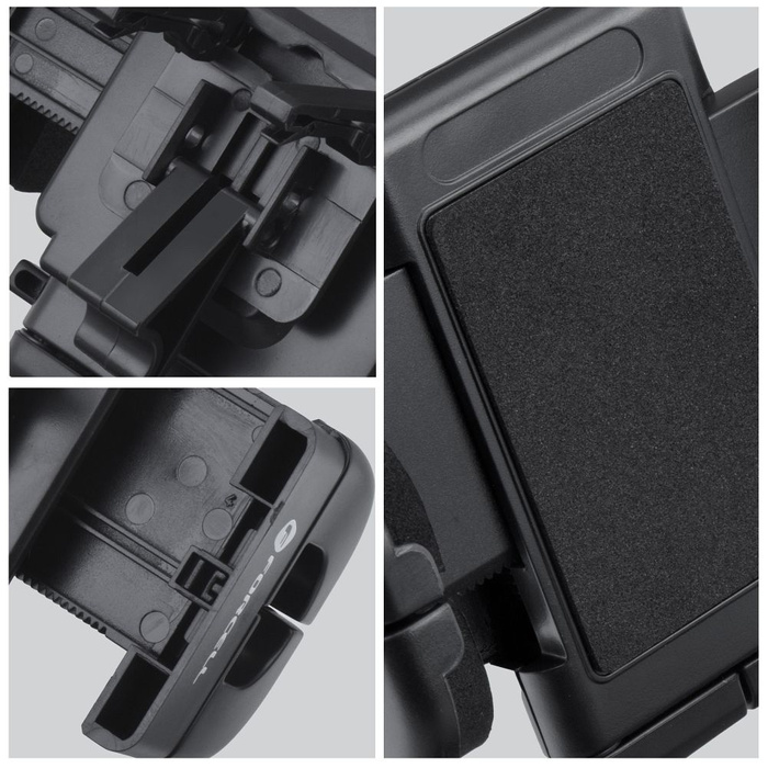 Uchwyt na telefon do samochodu uniwersalny Forcell F-Grip Regular do kratki czarny