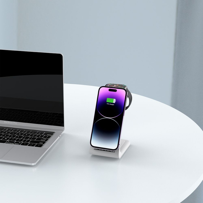 Ładowarka TECH-PROTECT A8 3IN1 WIRELESS CHARGER WHITE