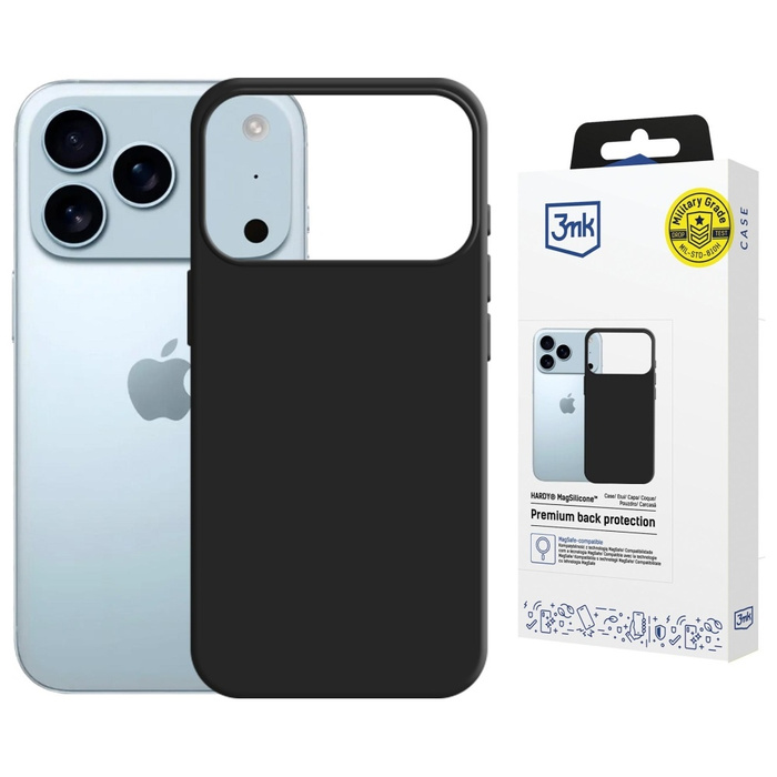 Etui 3MK iPhone 17 Pro Max Hardy MagSilicone grafitowy