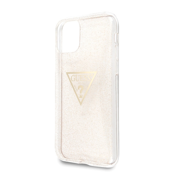 Etui GUESS Apple iPhone 11 Pro Glitter Triangle Case Złoty Hardcase