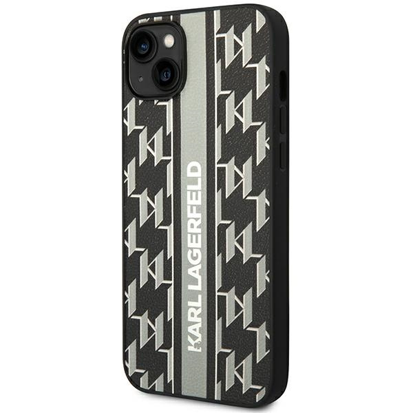 Etui KARL LAGERFELD Apple iPhone 14 Plus Monogram Stripe Szary Hardcase