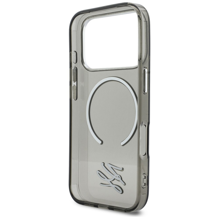 Etui Karl Lagerfeld IML KL Script Logo   MagSafe do iPhone 17 Pro Max czarny