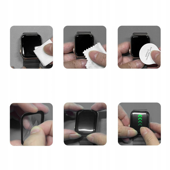SZKŁO HYBRYDOWE TECH-PROTECT APPLE WATCH 10 (42 MM) GLASS FLEX+ 2-PACK CZARNE