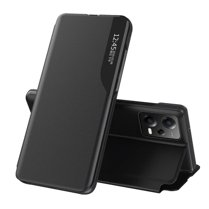 Etui Eco Leather View Case etui do Xiaomi Redmi Note 12 Pro+ z klapką podstawka czarne Case