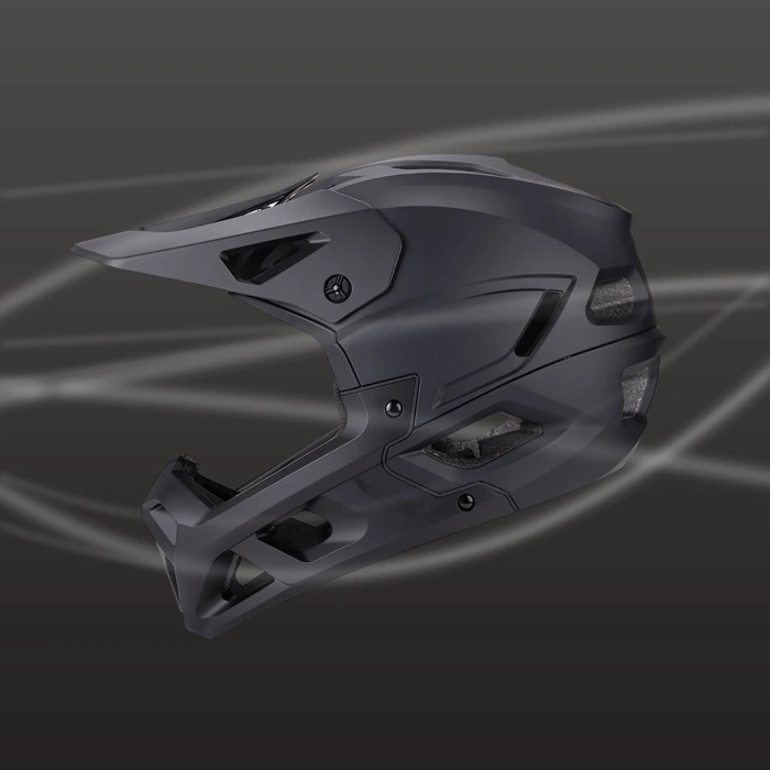 Kask rowerowy fullface Wozinsky z osłoną szczęki L - czarny