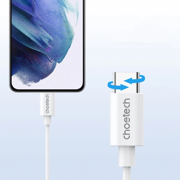 Słuchawki dokanałowe Choetech OC-A011 USB-C 1,2m - białe