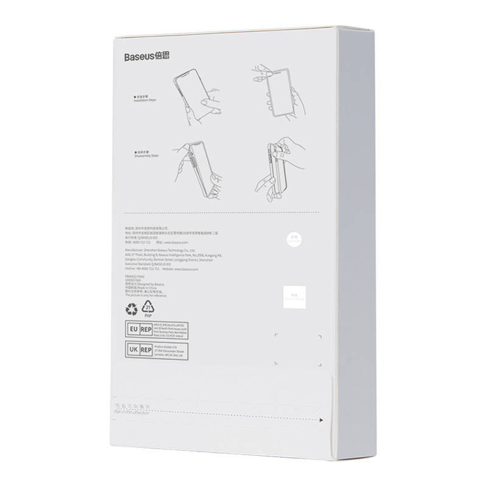 Etui Zestaw ochronny Baseus Corning przeźroczyste etui i szkło hartowane do iPhone 12 Case