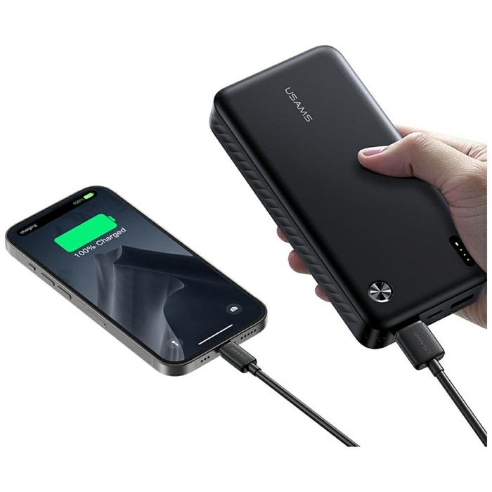 Powerbank USAMS PB83 2xUSB-A 1xUSB-C     20000mAh czarny