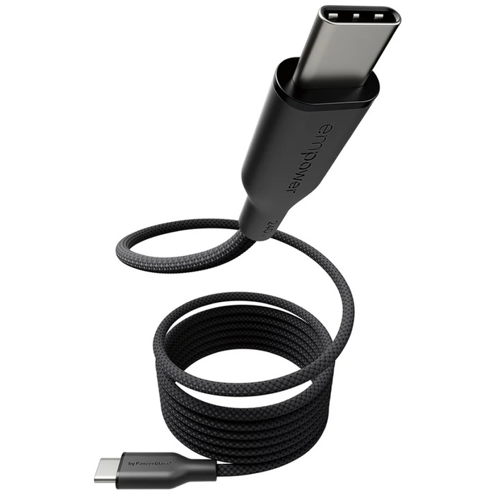 Kabel empower by PanzerGlass Magnetic    240W USB-C do USB-C 1.5m czarny