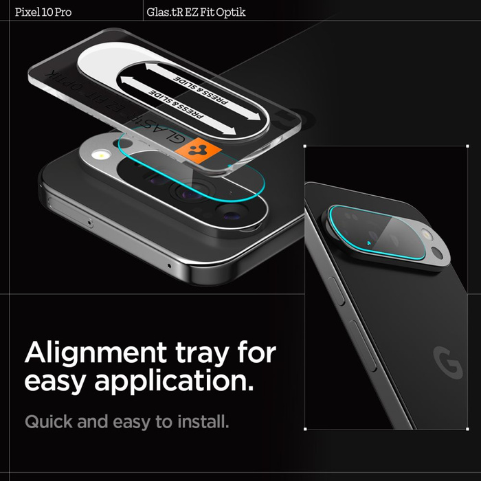 OSŁONA APARATU SPIGEN GOOGLE PIXEL 10 PRO OPTIK GLAS.TR CAMERA PROTECTOR 2-PACK CRYSTAL CLEAR