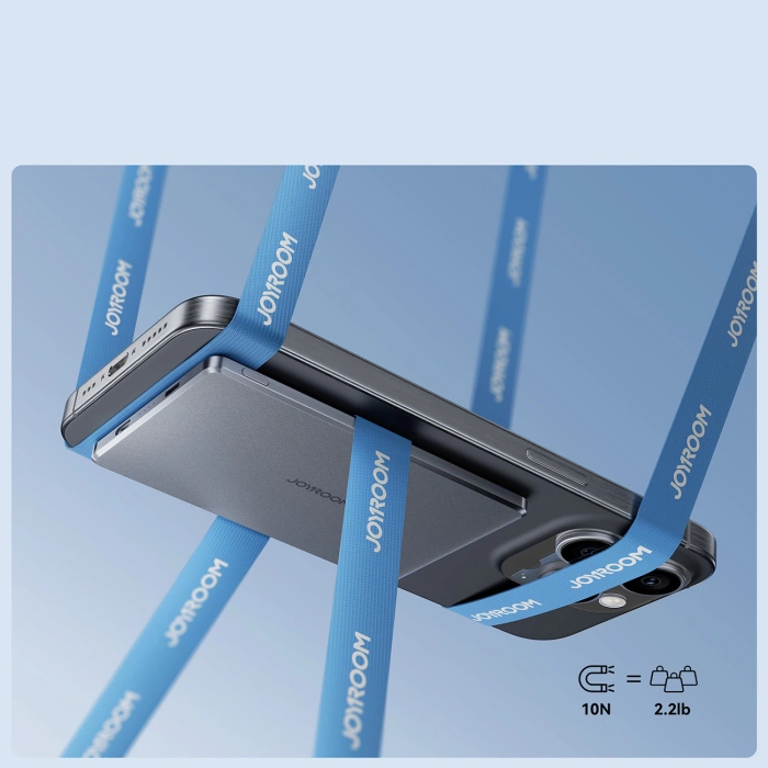 Powerbank Joyroom JR-PBM08 5000mAh 20W ultracienki z ładowaniem indukcyjnym - szary