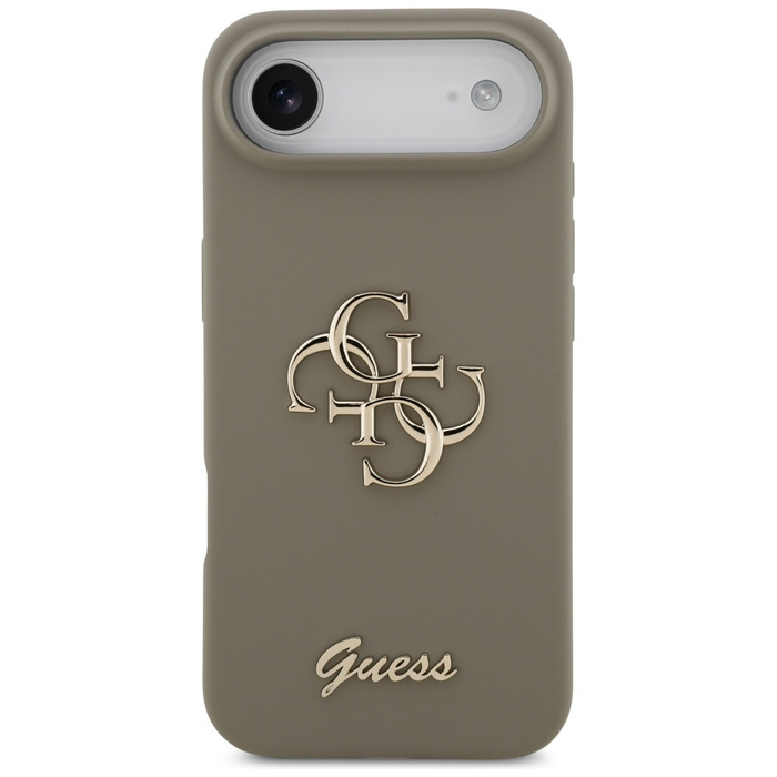 Etui Guess Silicone Big 4G Script do     iPhone Air brązowy