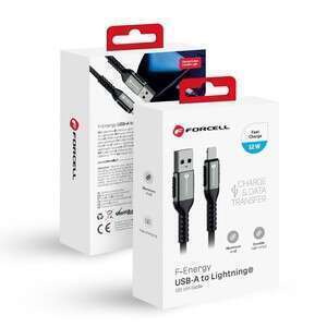 Kabel USB A do Lightning Forcell F-Energy 2,4A 12W Cafule 1,2 m C257 czarny