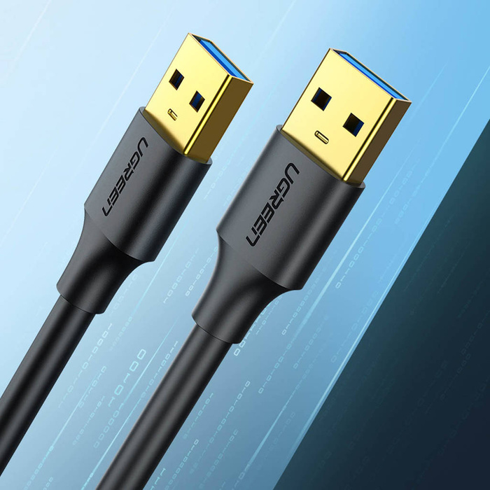 Ugreen kabel przewód USB - USB (męski - USB 3.2 Gen 1) 0,5 m czarny (US128 10369)