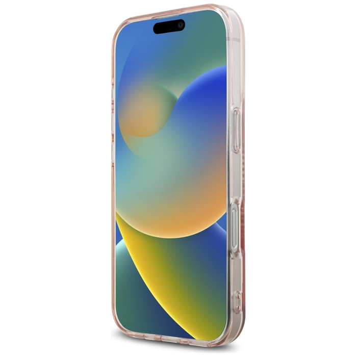 Etui Karl Lagerfeld IML Rhinestones Karl  Head do iPhone 16 Pro Max różowy