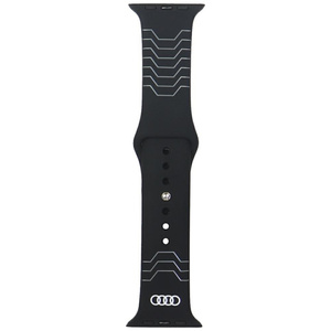 Pasek Audi Geometric Pattern Silicone    Watch Strap do Apple Watch 44/45/46/49mm czarny