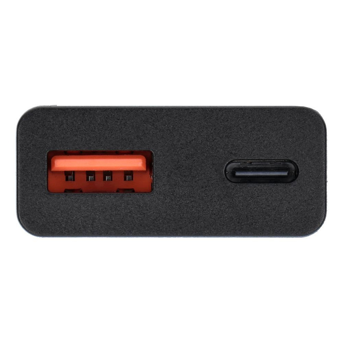 Ładowarka sieciowa do telefonu Blue Star Slim GaN USB C + USB A QC4.0 PD 3A 25W TFK-SC-25WAC czarna