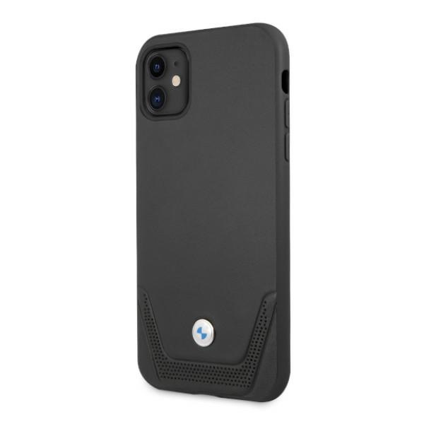 Etui BMW Apple iPhone 11 Leather Perforate Czarny Hardcase CASE