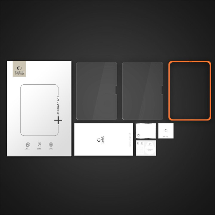 SZKŁO HARTOWANE TECH-PROTECT EASY SET+ 2-PACK IPAD AIR 11” 6 / 7 / 2024-2025 CLEAR