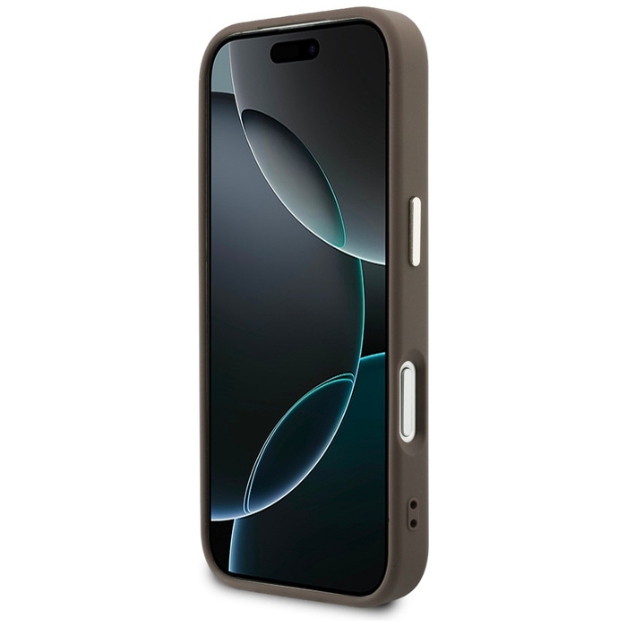 Etui Guess Perforated 4G MagSafe do      iPhone 17 Pro brązowy