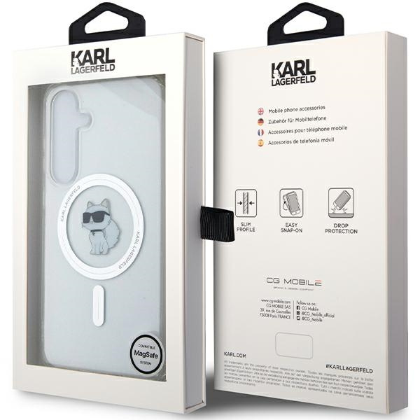 Etui Karl Lagerfeld KLHMS24MHFCCNOT S24+ S926 przeźroczysty/transparent hardcase IML Choupette MagSafe Case