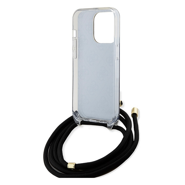 Etui Guess GUHCP15XHC4SEK iPhone 15 Pro Max 6.7" czarny/black hardcase Crossbody Cord 4G Print Case