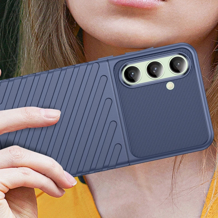 Thunder Case etui do Samsung Galaxy S24 FE silikonowy pancerny pokrowiec - niebieskie