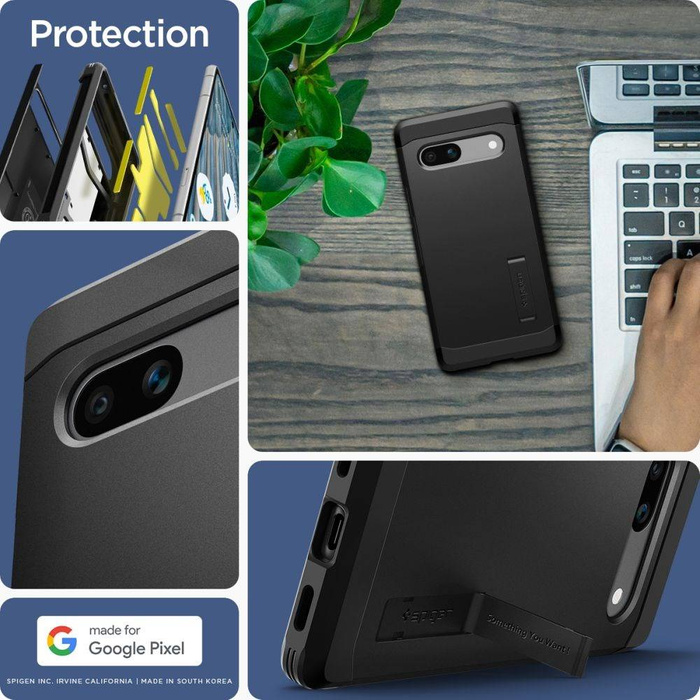 Etui Spigen Tough Armor Google Pixel 7A Black Case