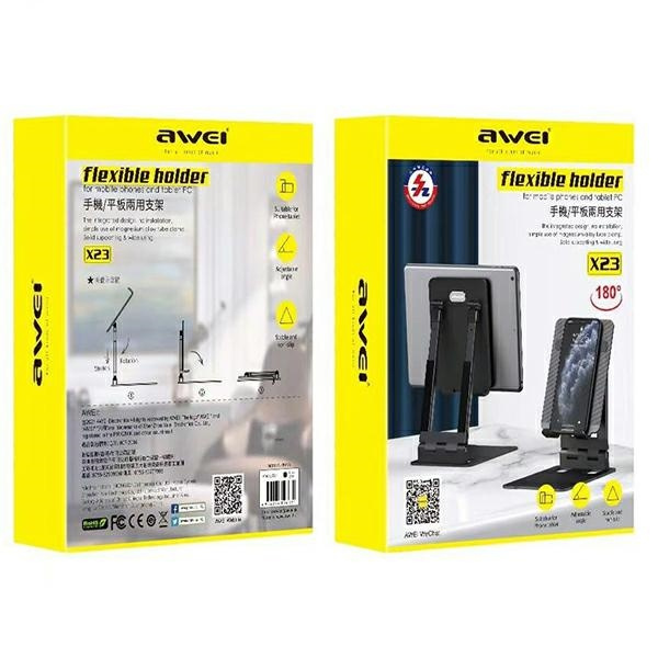 Uchwyt AWEI Biurkowy X23 Czarny