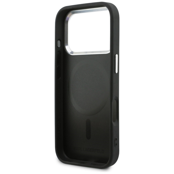 Etui Karl Lagerfeld Point & Choupette    Sketch MagSafe do iPhone 17 Pro Max czarny