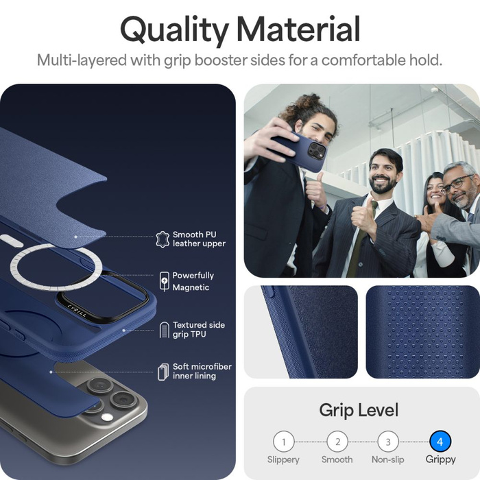 ETUI SPIGEN CYRILL KAJUK MAG MAGSAFE IPHONE 16 PRO NAVY