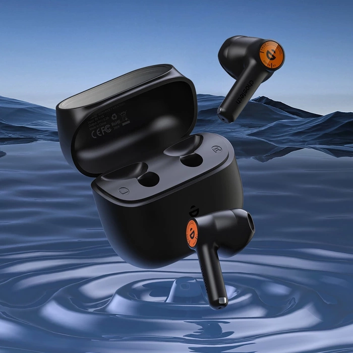 Słuchawki Choetech BH-T19 EyeAura Minion bezprzewodowe TWS douszne Bluetooth 5.3 IPX4 - czarne