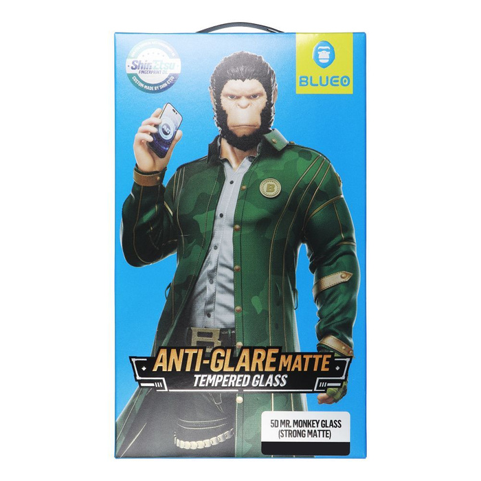 Szkło Hartowane 5D Mr. Monkey Glass - Apple iPhone 16 Pro czarny (Strong Matte)