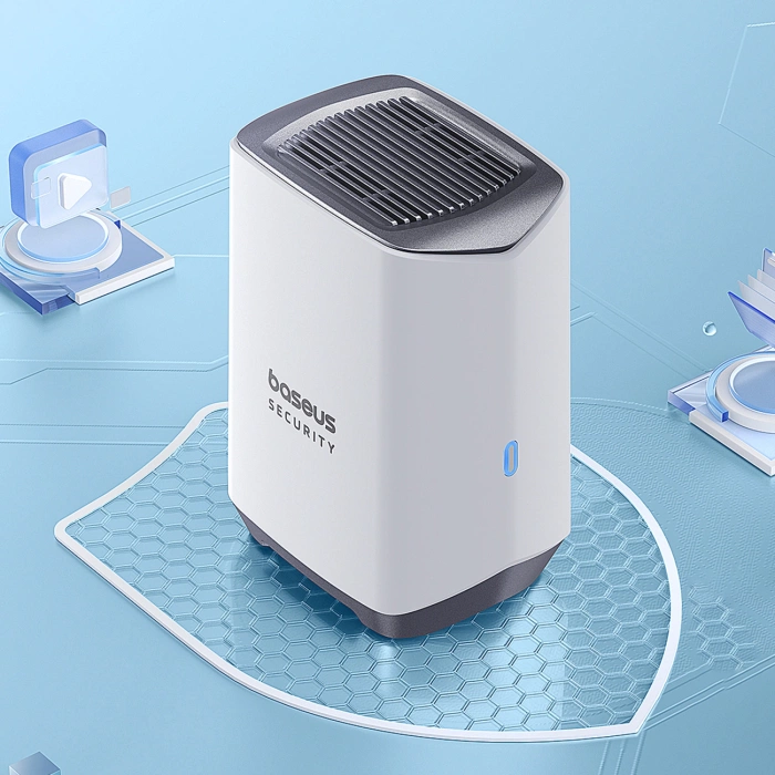 Zewnętrzny zestaw monitoringu Baseus Security N1 Plus Dual 2K (2 kamery) – biały