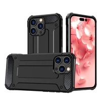 Etui Hybrid Armor pancerne na iPhone 16 Pro - czarne