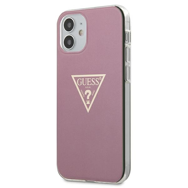 Etui GUESS Apple iPhone 12 Mini Metallic Collection Różowy Hardcase