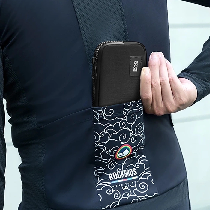 Saszetka rowerowa Rockbros 30990043003 na telefon, klucze, portfel 0.15 l - czarna